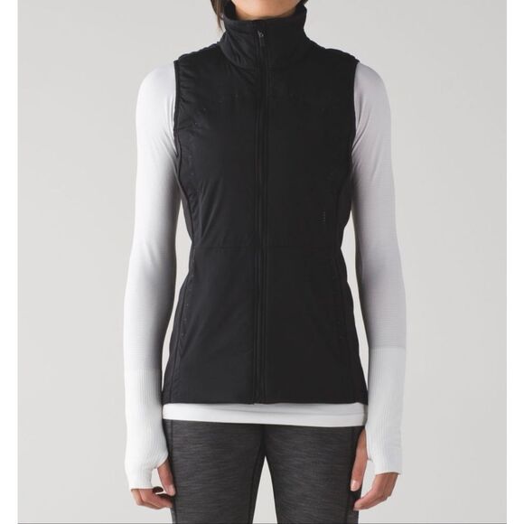 Lululemon Run For Cold Vest Black 6 / S - Picture 1 of 11